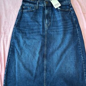 a.n.a Classic Blue Denim Skirt